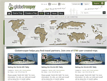 Tablet Screenshot of globetrooper.com